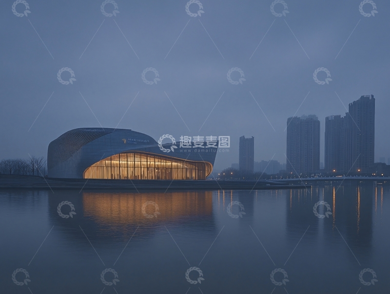 高清大图下载【趣麦麦图】保利大剧院夜景