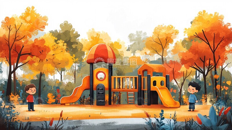 高清大图下载【趣麦麦图】快乐儿童游乐场2