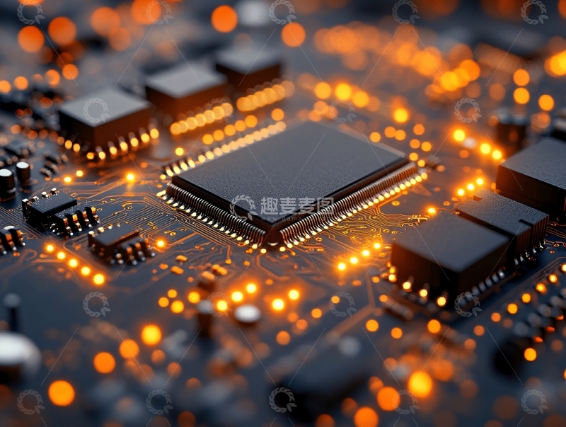高清大图下载【趣麦麦图】芯片科技集成电路134