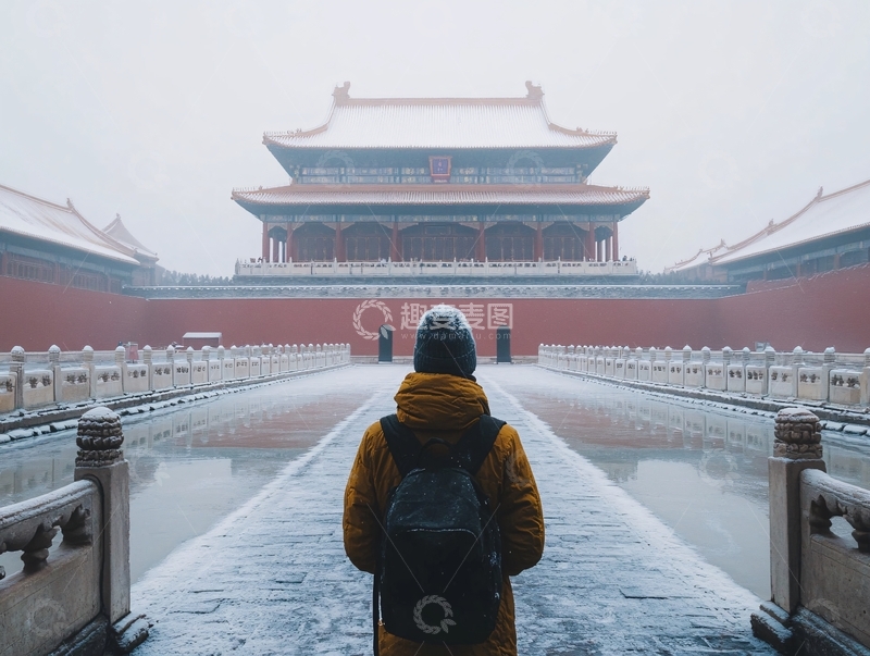 高清大图下载【趣麦麦图】故宫雾霾1