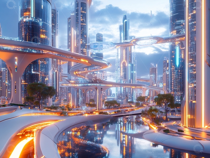 高清大图下载【趣麦麦图】科幻之城1