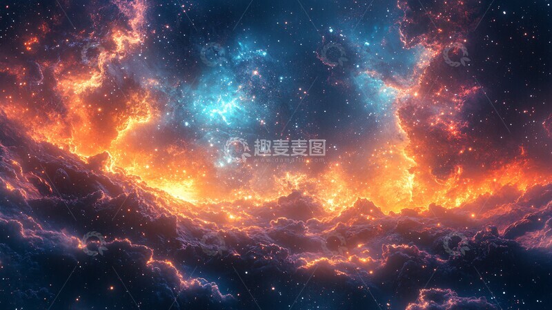 高清大图下载【趣麦麦图】太空漫画涂鸦风1