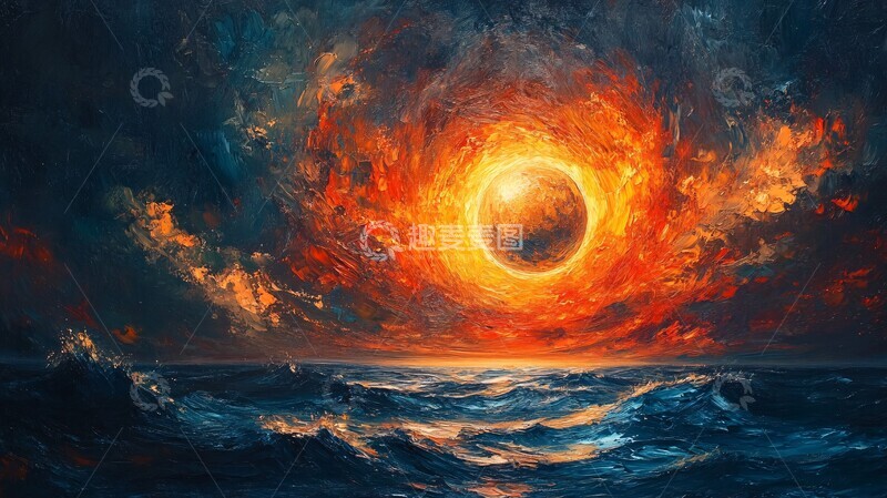 高清大图下载【趣麦麦图】太阳系印象画3