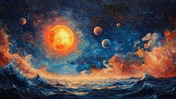 太阳系印象画1