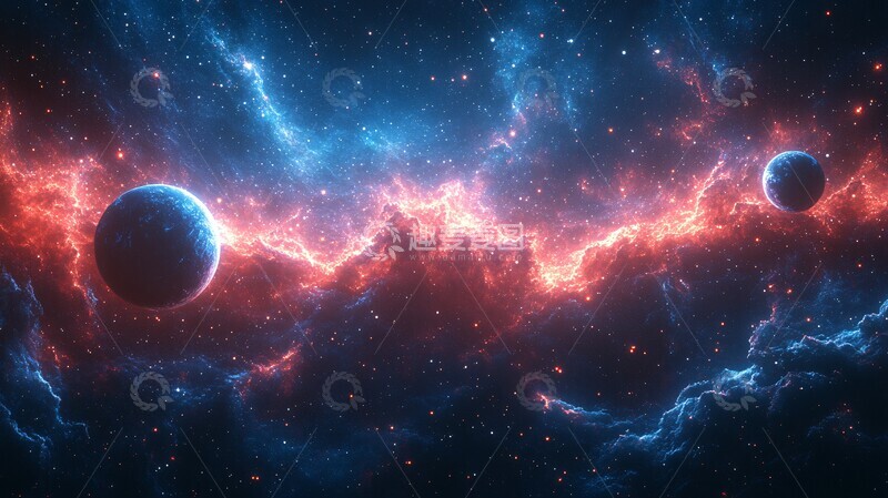 高清大图下载【趣麦麦图】星云行星背景图3