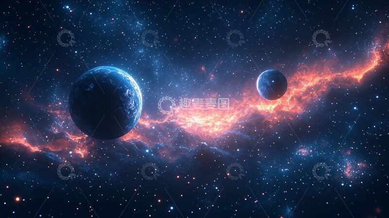 高清大图下载【趣麦麦图】星云行星背景图2