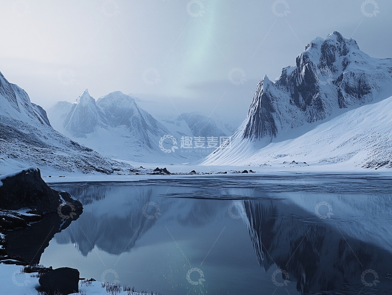 高清大图下载【趣麦麦图】极光炫彩浪漫光影7