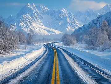 冰天雪地道路13