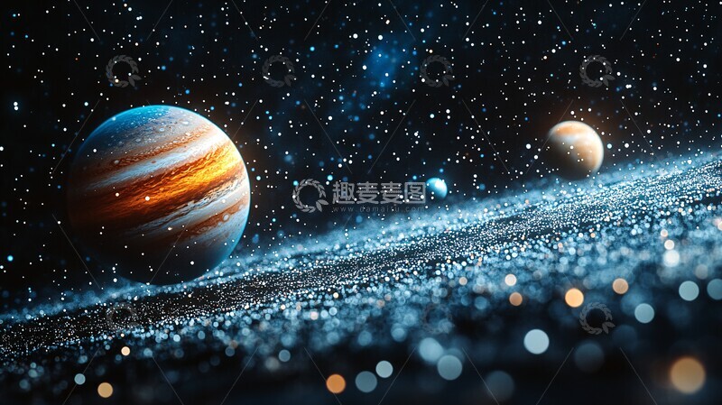 高清大图下载【趣麦麦图】十行星与星点图2
