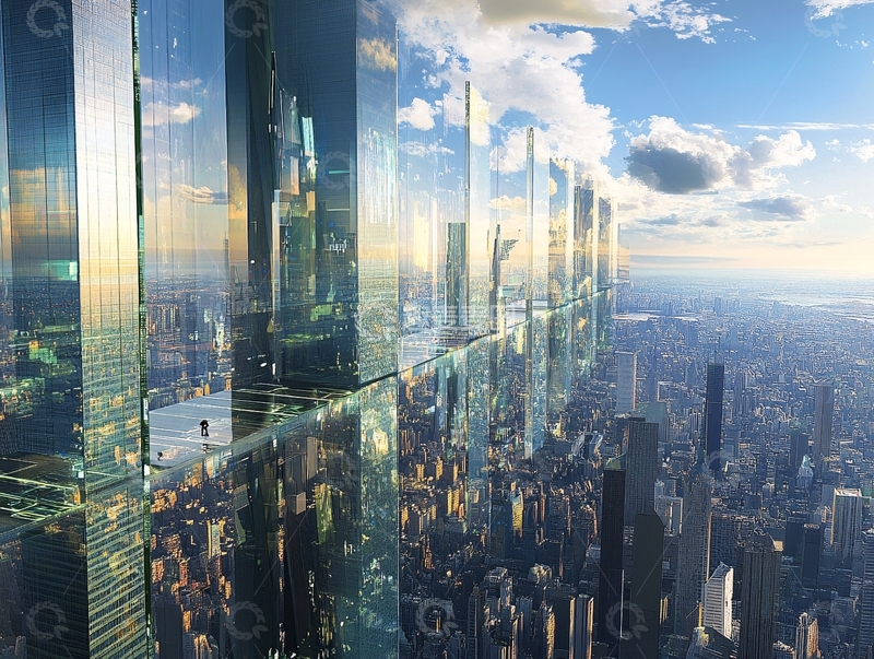 高清大图下载【趣麦麦图】摩天立体城市1