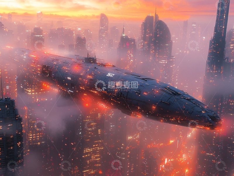 高清大图下载【趣麦麦图】超光速飞船37