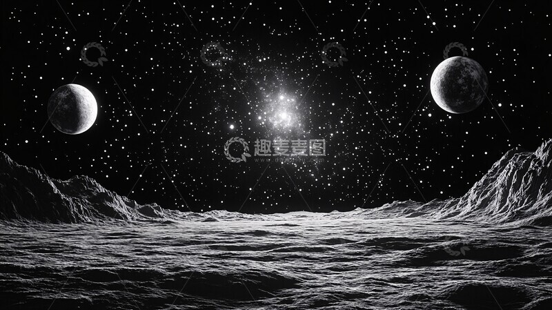 高清大图下载【趣麦麦图】十行星与星点图