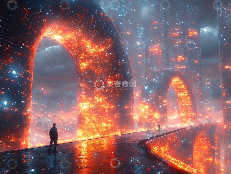 高清大图下载【趣麦麦图】超现实隧道5