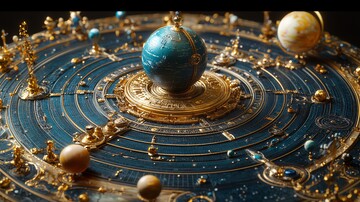 行星环绕图案
