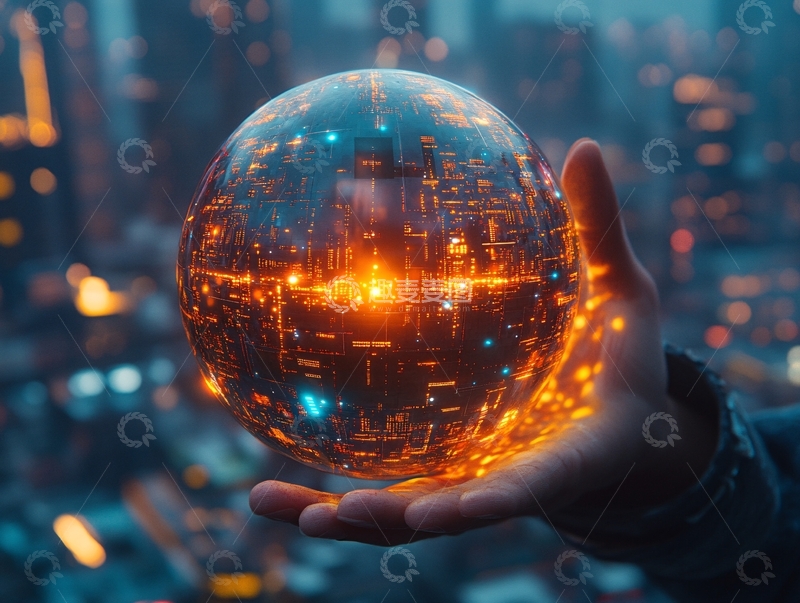 高清大图下载【趣麦麦图】球形城市1