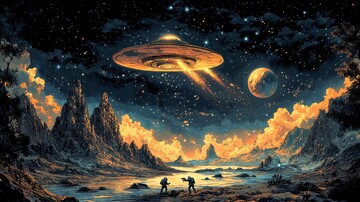 太空飞船与宇航员2