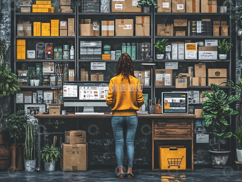 高清大图下载【趣麦麦图】充满货架