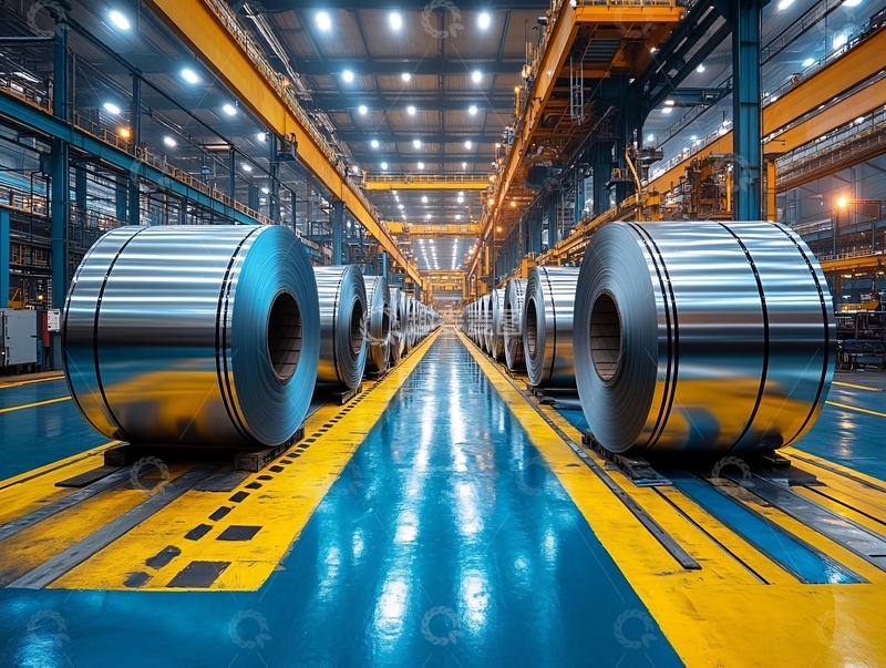 高清大图下载【趣麦麦图】钢材卷钢冷轧钢工厂