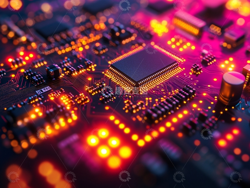 高清大图下载【趣麦麦图】芯片科技集成电路138
