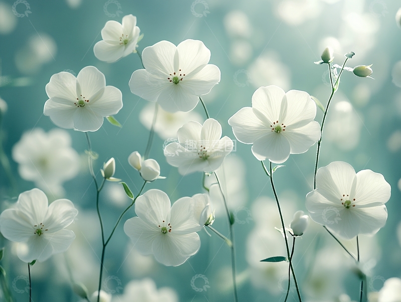 高清大图下载【趣麦麦图】白色花壁纸