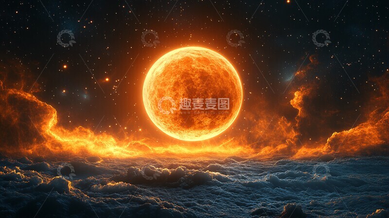 高清大图下载【趣麦麦图】黑星域橙星星域宇宙苏联3