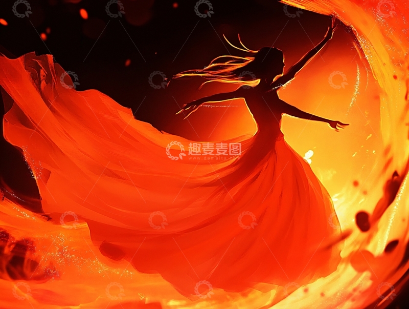 高清大图下载【趣麦麦图】唯美舞蹈背景