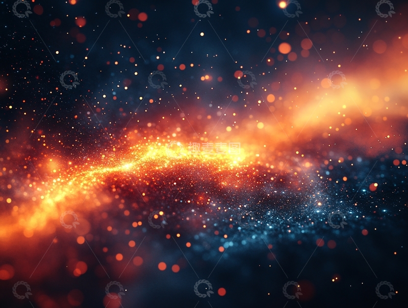 高清大图下载【趣麦麦图】梦幻星光背景