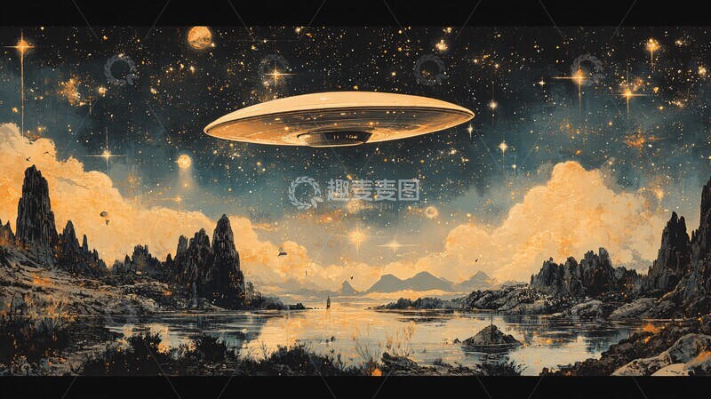 高清大图下载【趣麦麦图】星际宇宙飞船2