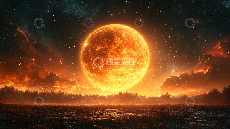 高清大图下载【趣麦麦图】黑星域橙星星域宇宙苏联2
