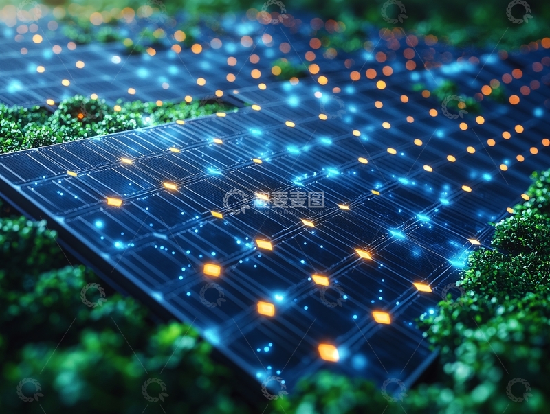 高清大图下载【趣麦麦图】光能板特写