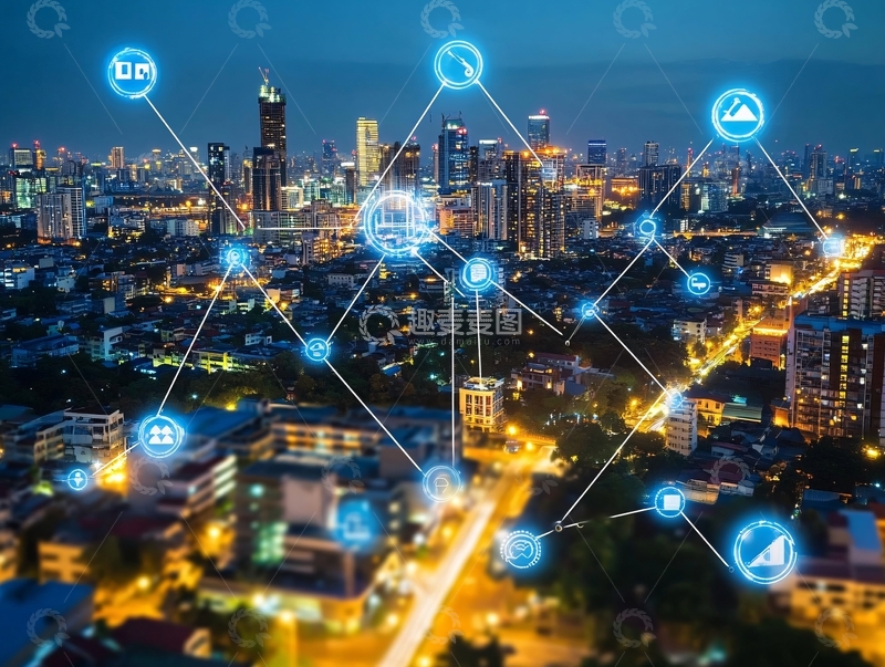 高清大图下载【趣麦麦图】科技智慧城市3