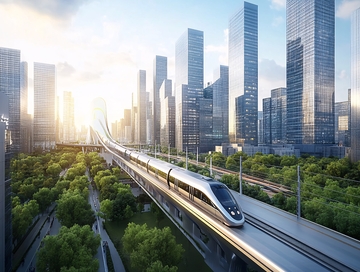 高铁行驶城市门户6