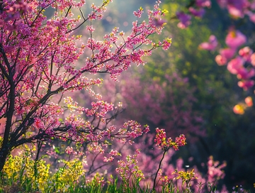 晨光中的美人梅1