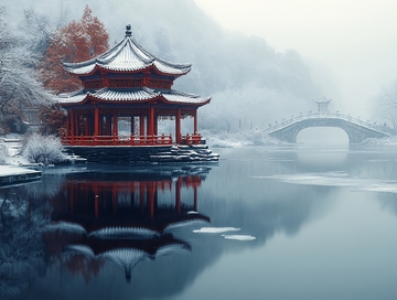 古亭飘雪