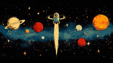 太空飞船和外星人2