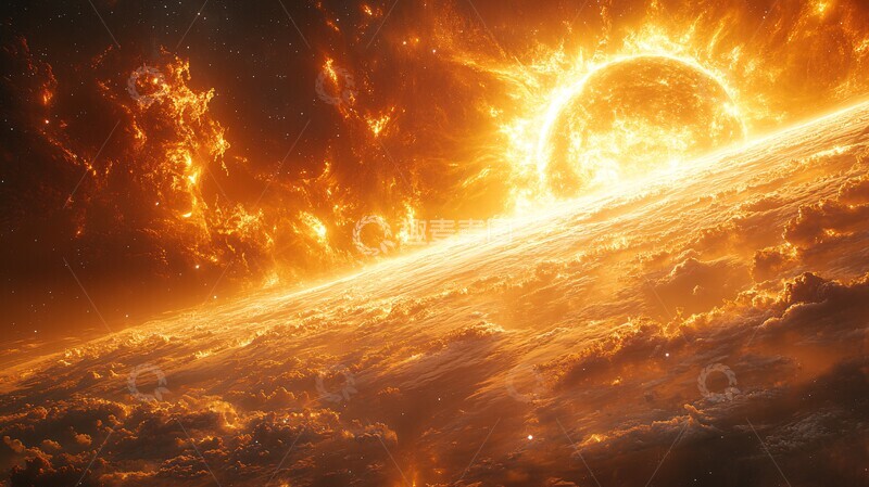 高清大图下载【趣麦麦图】能量波形成行星2