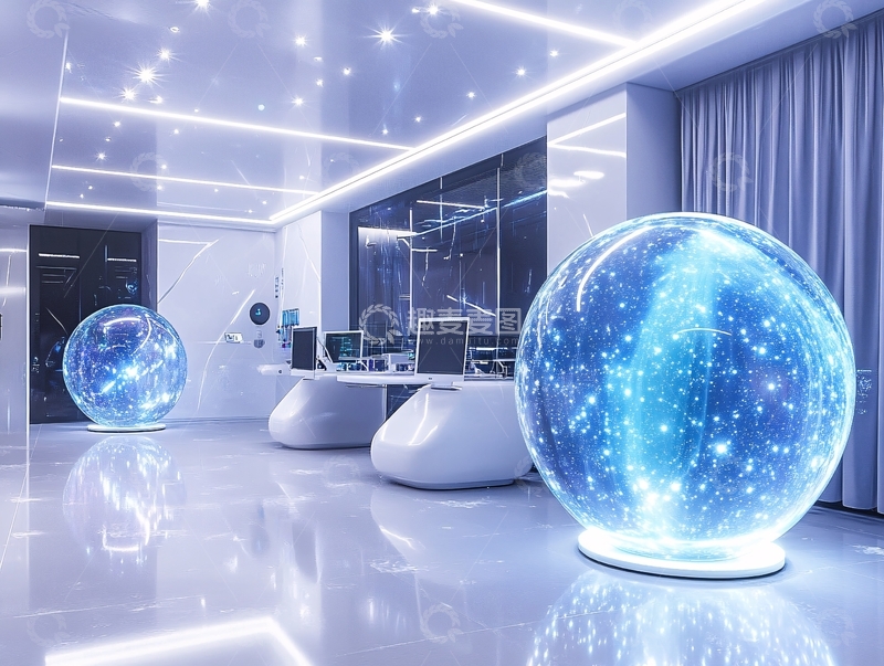 高清大图下载【趣麦麦图】科技感前台1