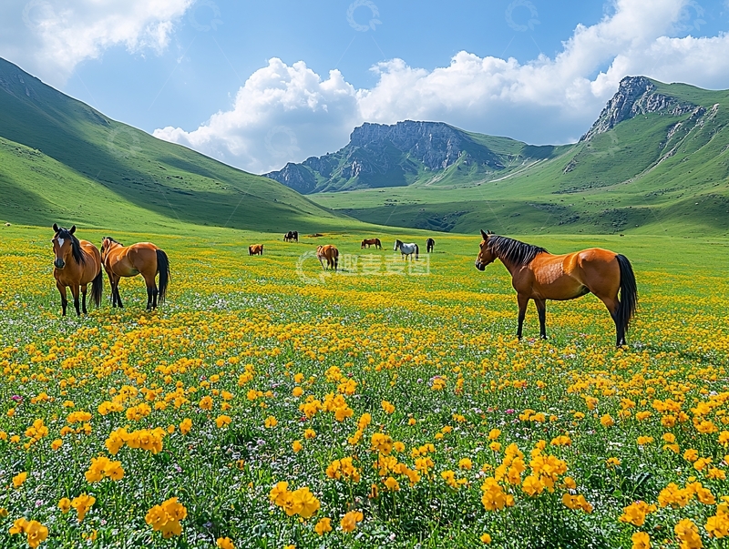 高清大图下载【趣麦麦图】扁都口马场
