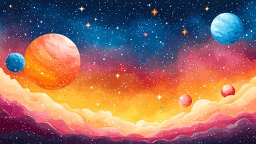 星系与行星壁纸3
