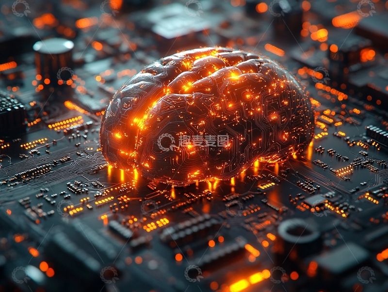 高清大图下载【趣麦麦图】人工智能芯片1