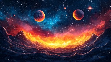 星系与行星壁纸1