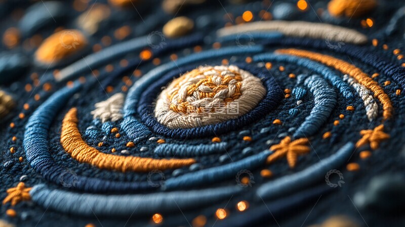 高清大图下载【趣麦麦图】星轨绣艺轨道银河流星