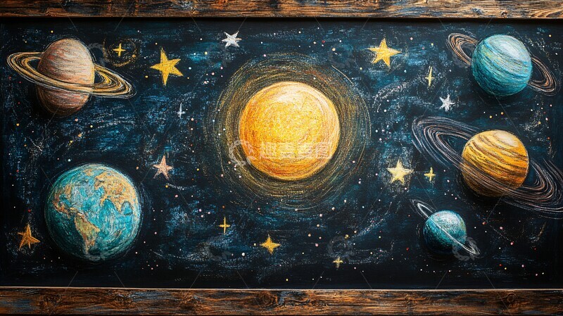 高清大图下载【趣麦麦图】太阳系星球图2