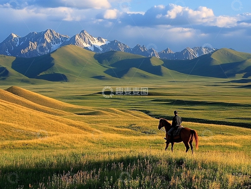 高清大图下载【趣麦麦图】扁都口马场1