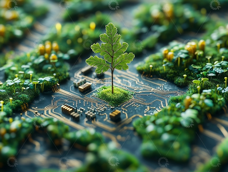 高清大图下载【趣麦麦图】绿色科技4