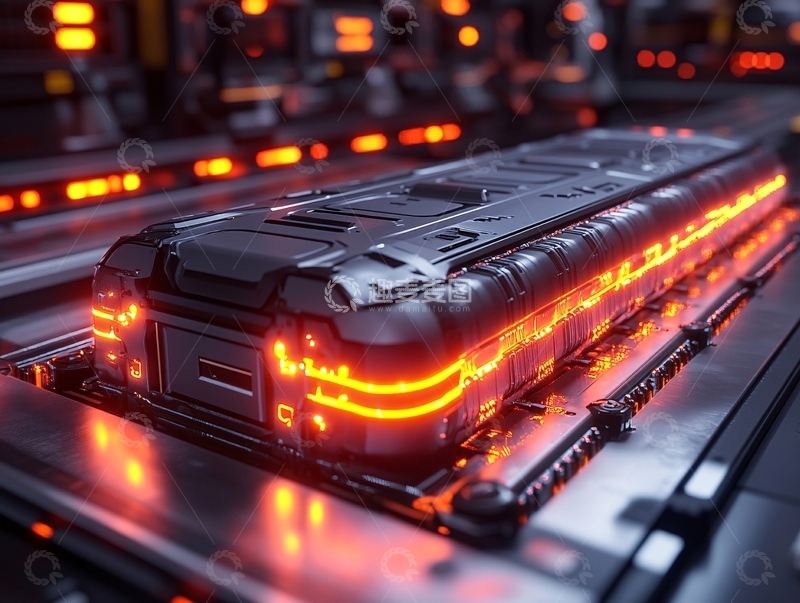 高清大图下载【趣麦麦图】电动汽车电池厂