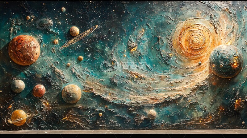 太空场景壁画