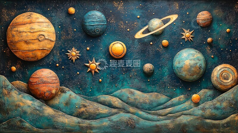 太空场景壁画1