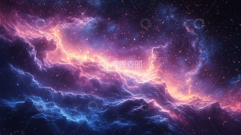 高清大图下载【趣麦麦图】星际紫韵专辑封面宇宙