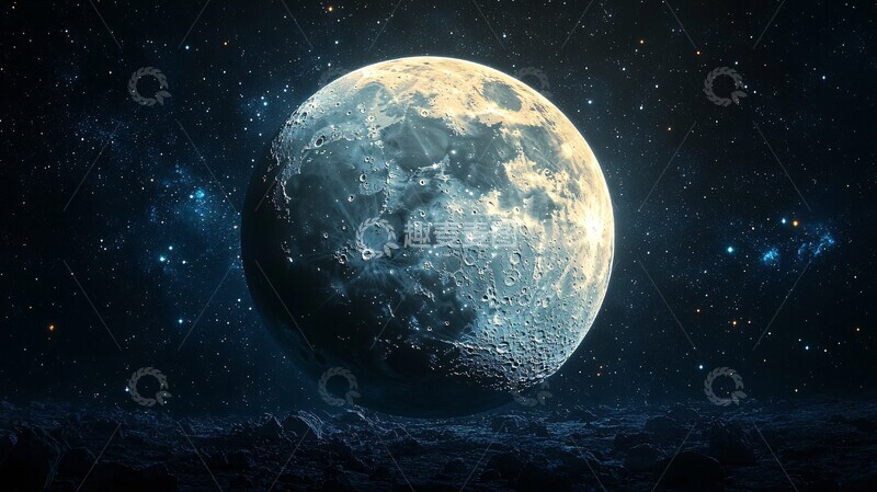 高清大图下载【趣麦麦图】月球与太空探索2